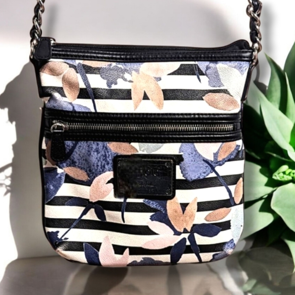 👛 Nicole Miller Gorgeous Floral Water Color Crossbody Bag